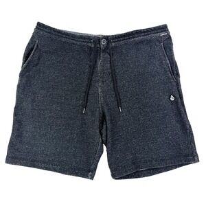 Mens Volcom Stone Fleece Shorts Gray Drawstring Size 2XL Casual Relaxed